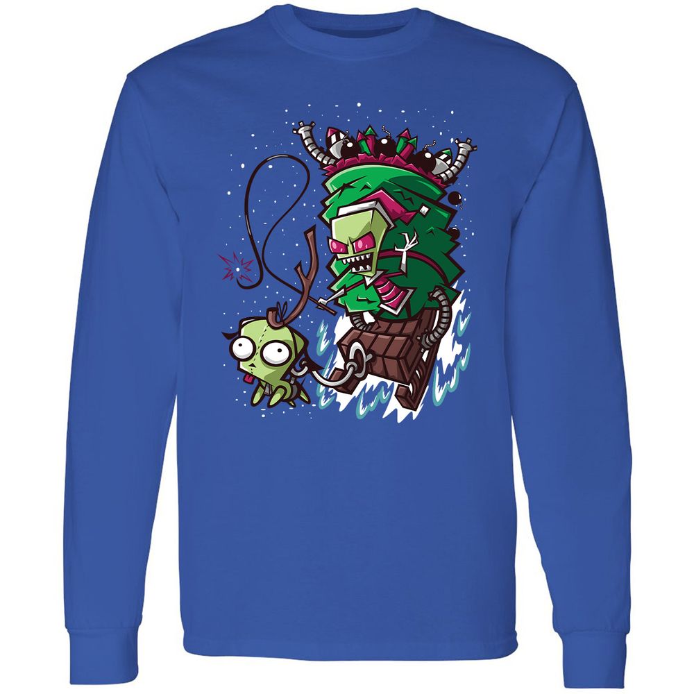 Long Sleeve T-Shirt - JGQNM2DD - Royal - 8