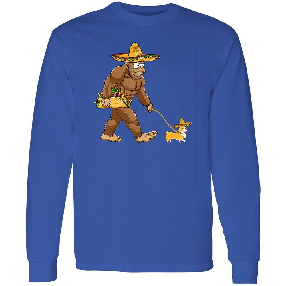 Long Sleeve T-Shirt - 978C7HHT - Royal - 8