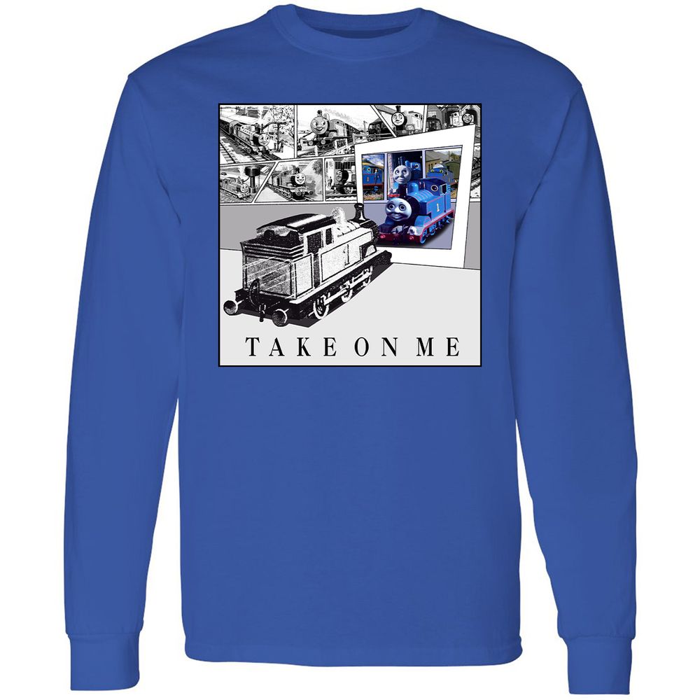 Long Sleeve T-Shirt - 7QH2LYBP - Royal - 8