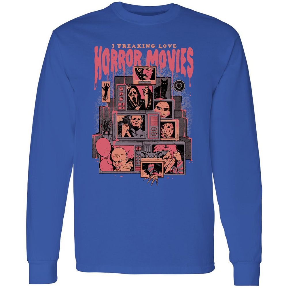 Long Sleeve T-Shirt - R9GCUXUL - Royal - 8