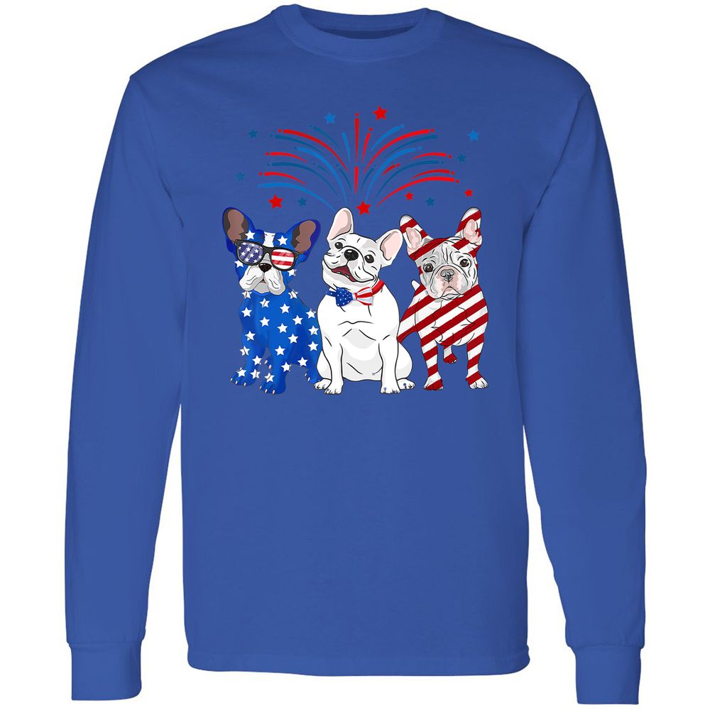 Long Sleeve T-Shirt - E1NH9ZYW - Royal - 8
