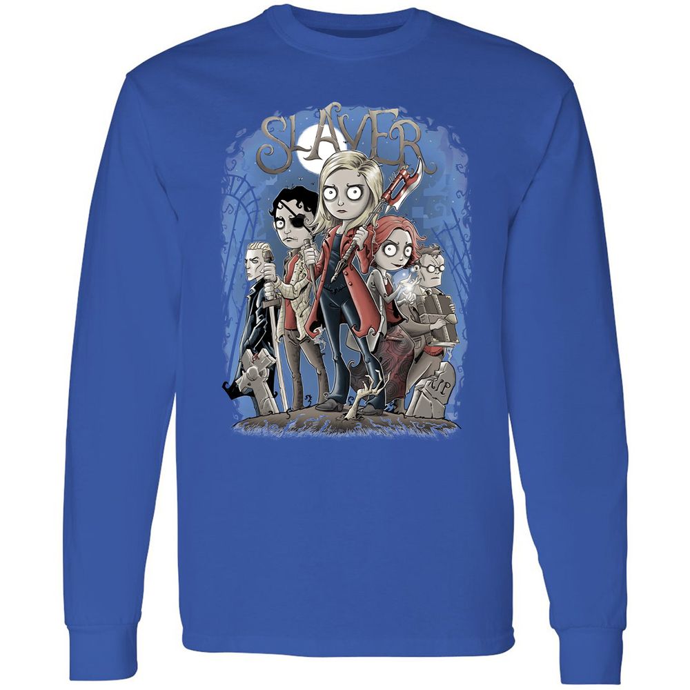 Long Sleeve T-Shirt - 6CUDQMPZ - Royal - 8