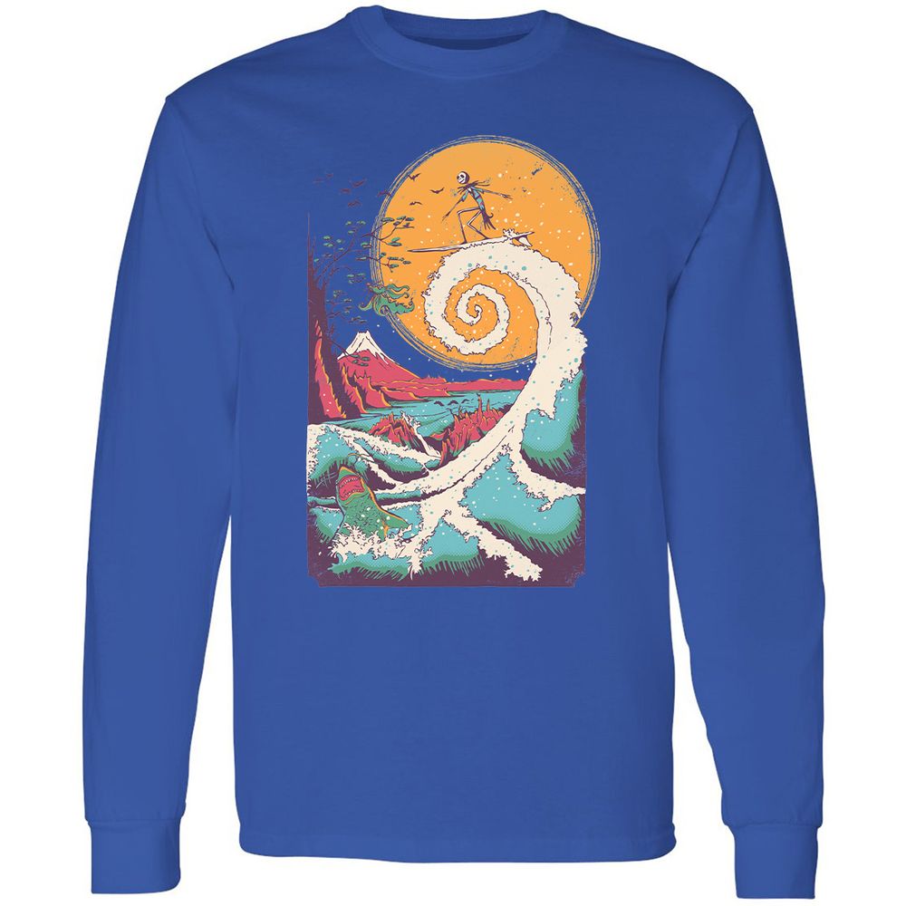 Long Sleeve T-Shirt - GDJZQMVY - Royal - 8