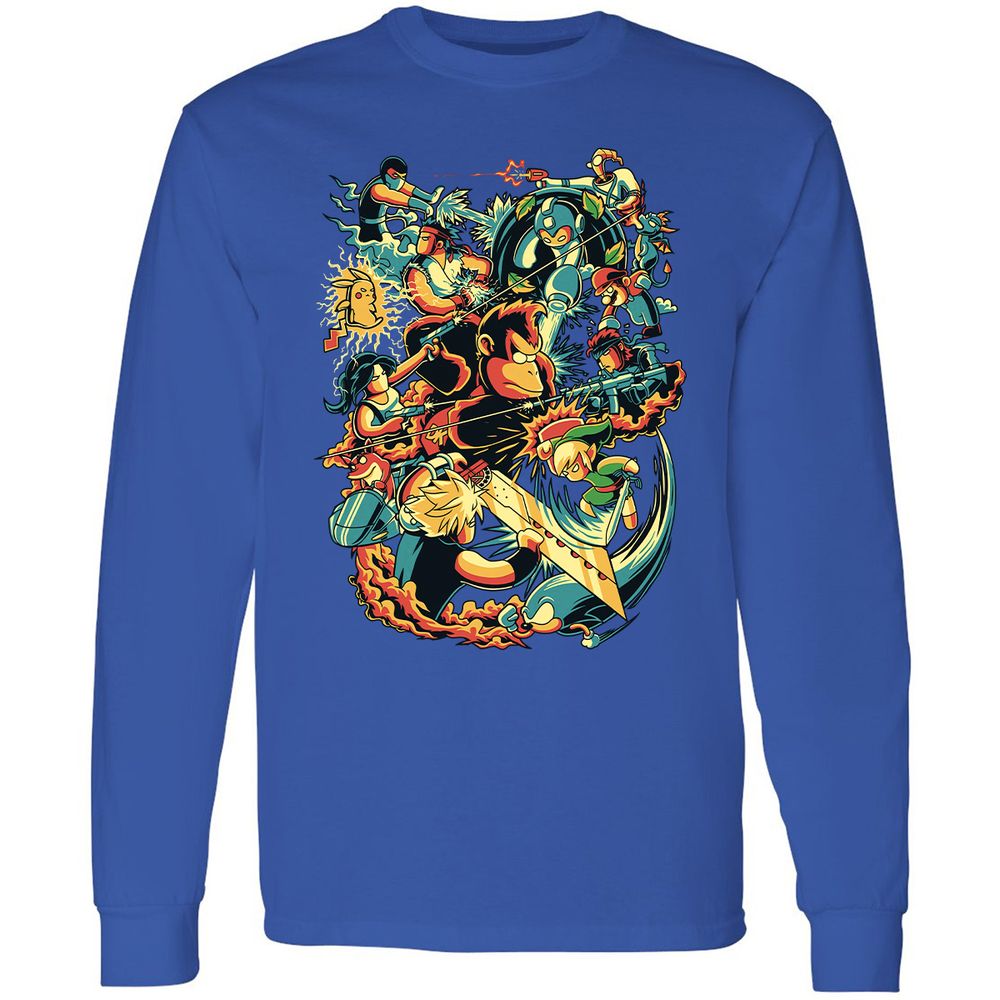 Long Sleeve T-Shirt - QUL1BU37 - Royal - 8