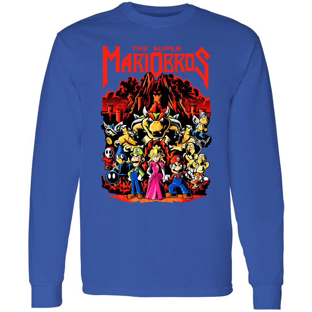 Long Sleeve T-Shirt - 8ZMR8XPP - Royal - 8