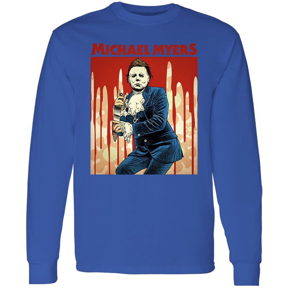 Long Sleeve T-Shirt - NQHPV4TK - Royal - 8