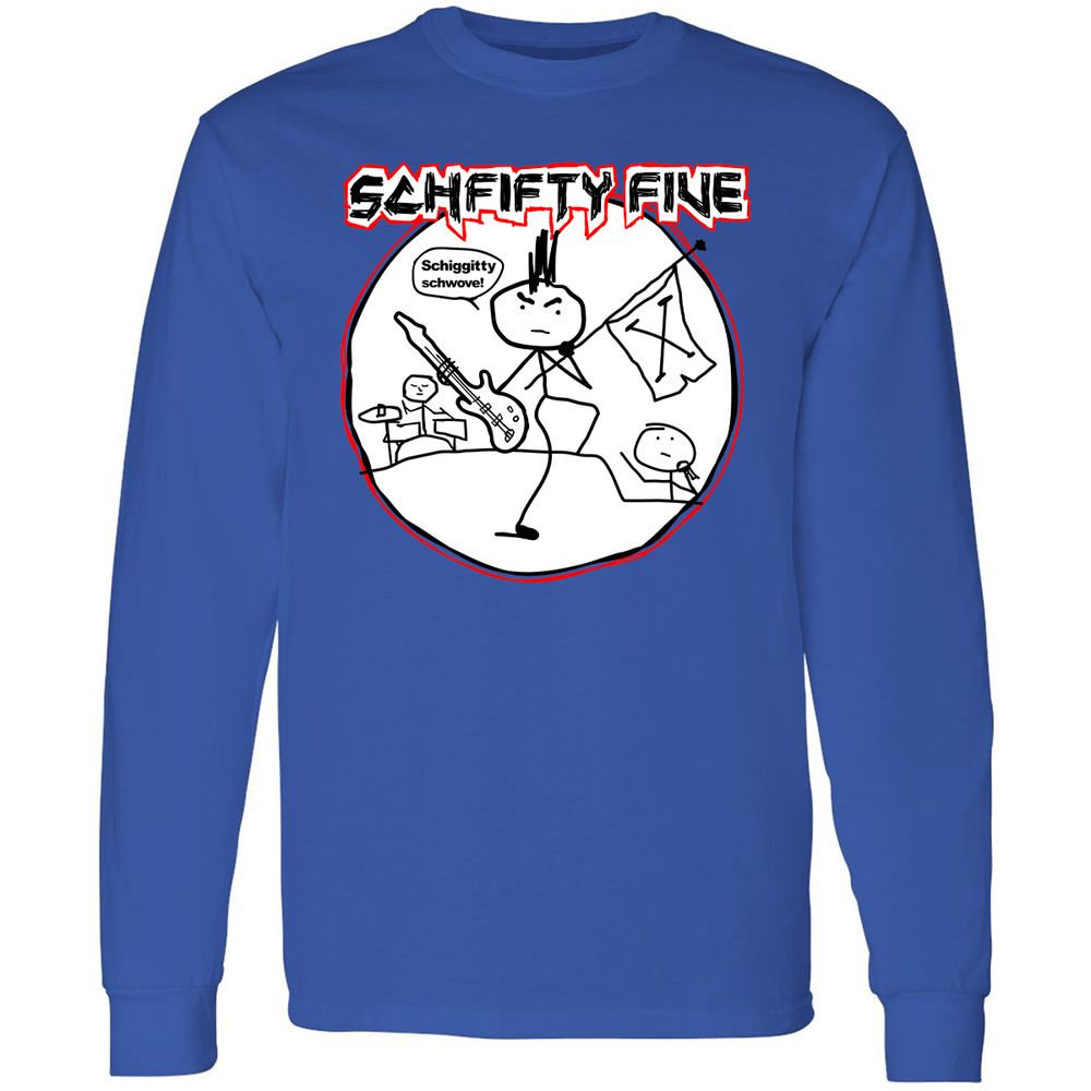 Long Sleeve T-Shirt - 1CRH54H9 - Royal - 8
