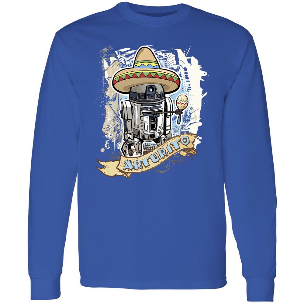 Long Sleeve T-Shirt - WHNPWQCC - Royal - 8
