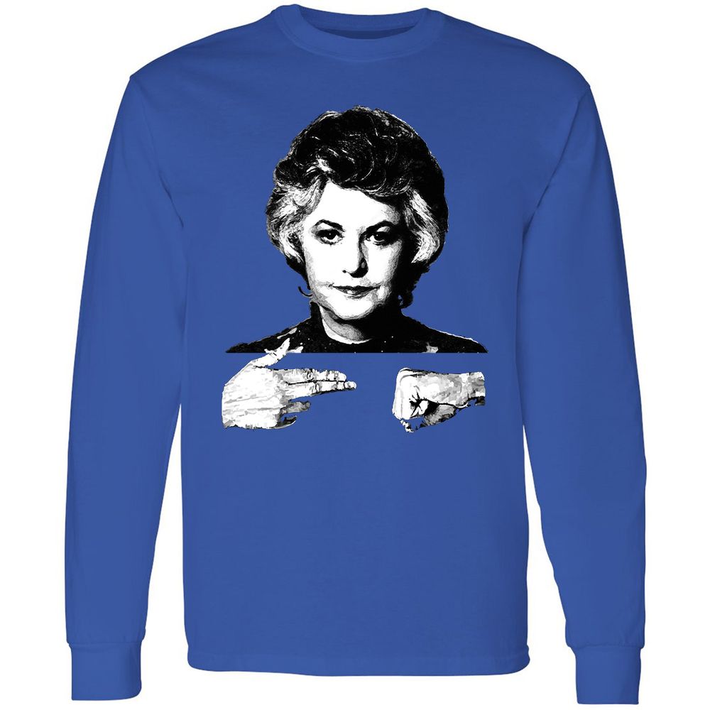 Long Sleeve T-Shirt - 76PDM9EG - Royal - 8