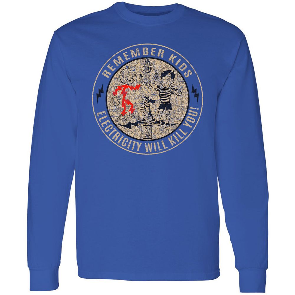 Long Sleeve T-Shirt - XWDCM9C8 - Royal - 8