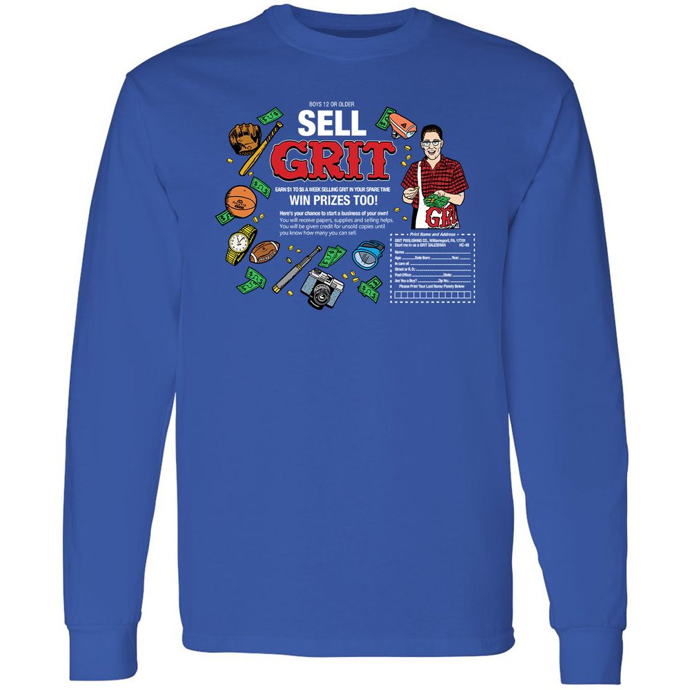 Long Sleeve T-Shirt - RLJCX3SD - Royal - 8