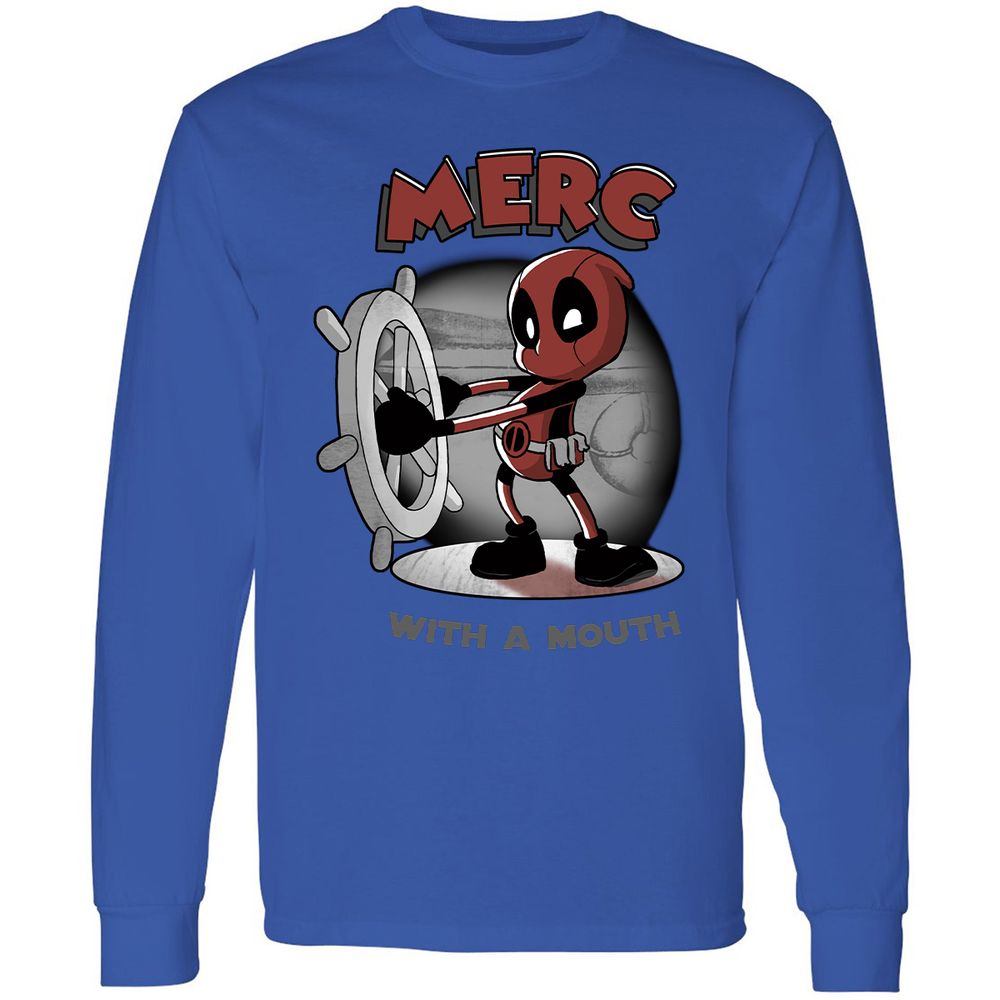 Long Sleeve T-Shirt - B3PL9ZPB - Royal - 8