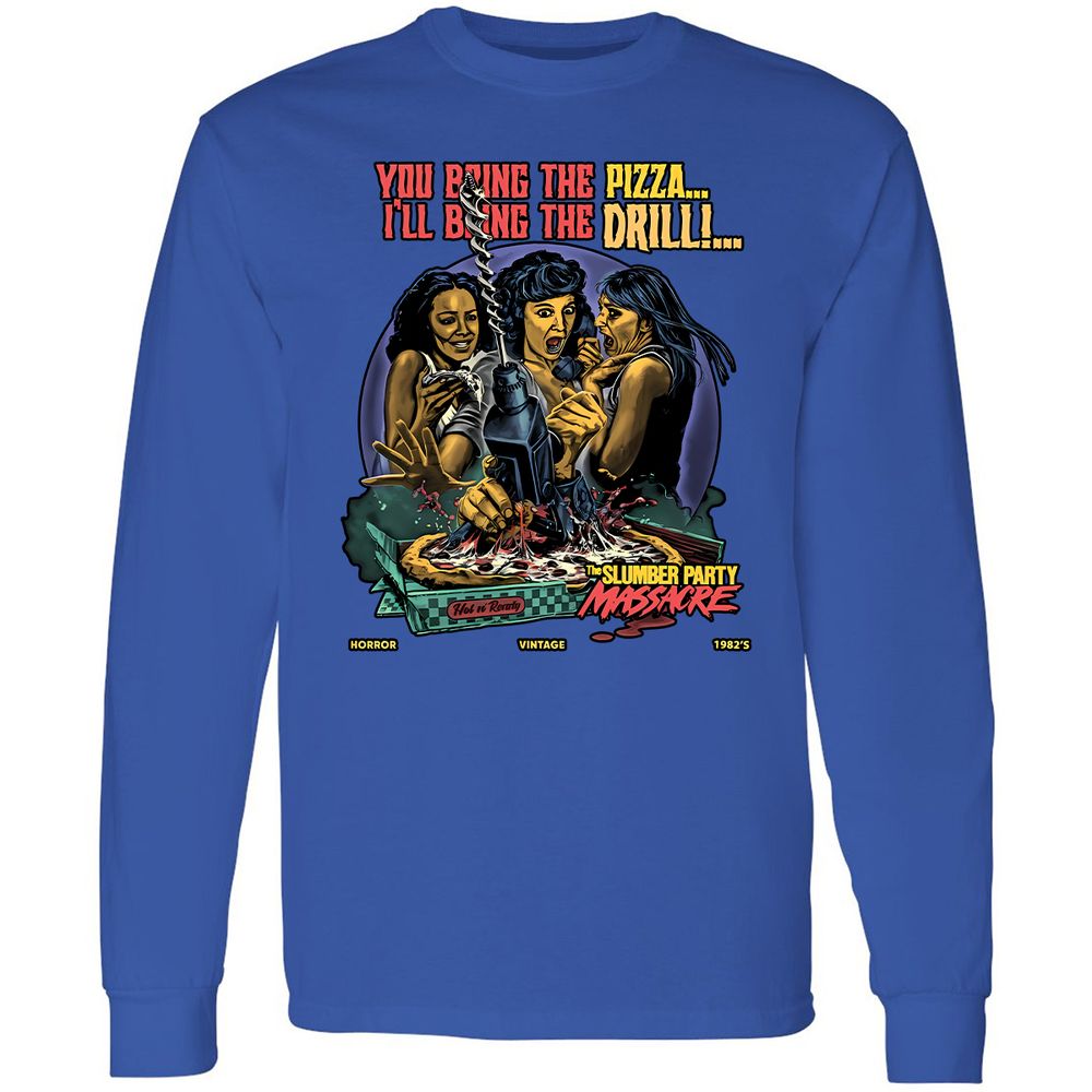 Long Sleeve T-Shirt - WVC5Q7X5 - Royal - 8