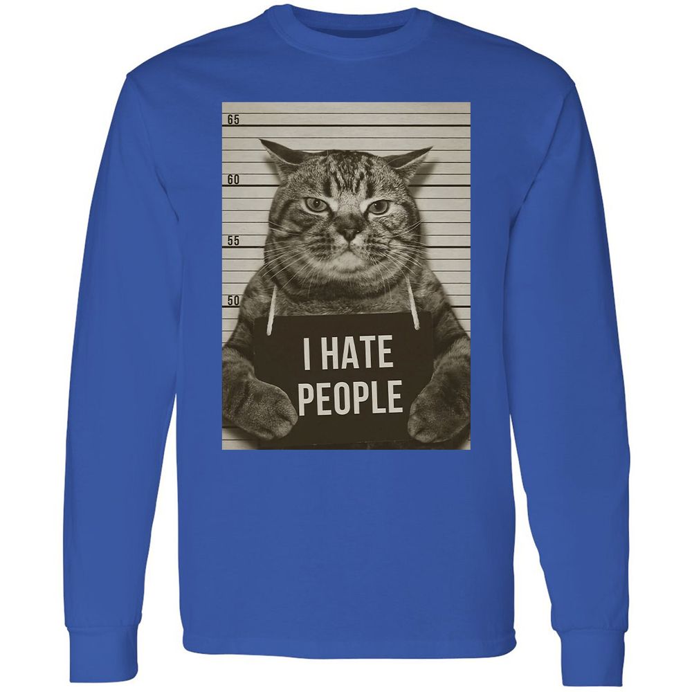 Long Sleeve T-Shirt - Q4W4UPQ8 - Royal - 8