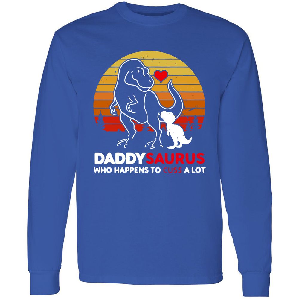 Long Sleeve T-Shirt - 9E4RKSBX - Royal - 8