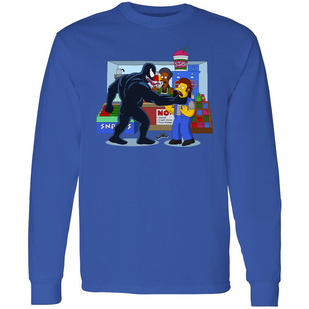 Long Sleeve T-Shirt - BZ5P6JXE - Royal - 8