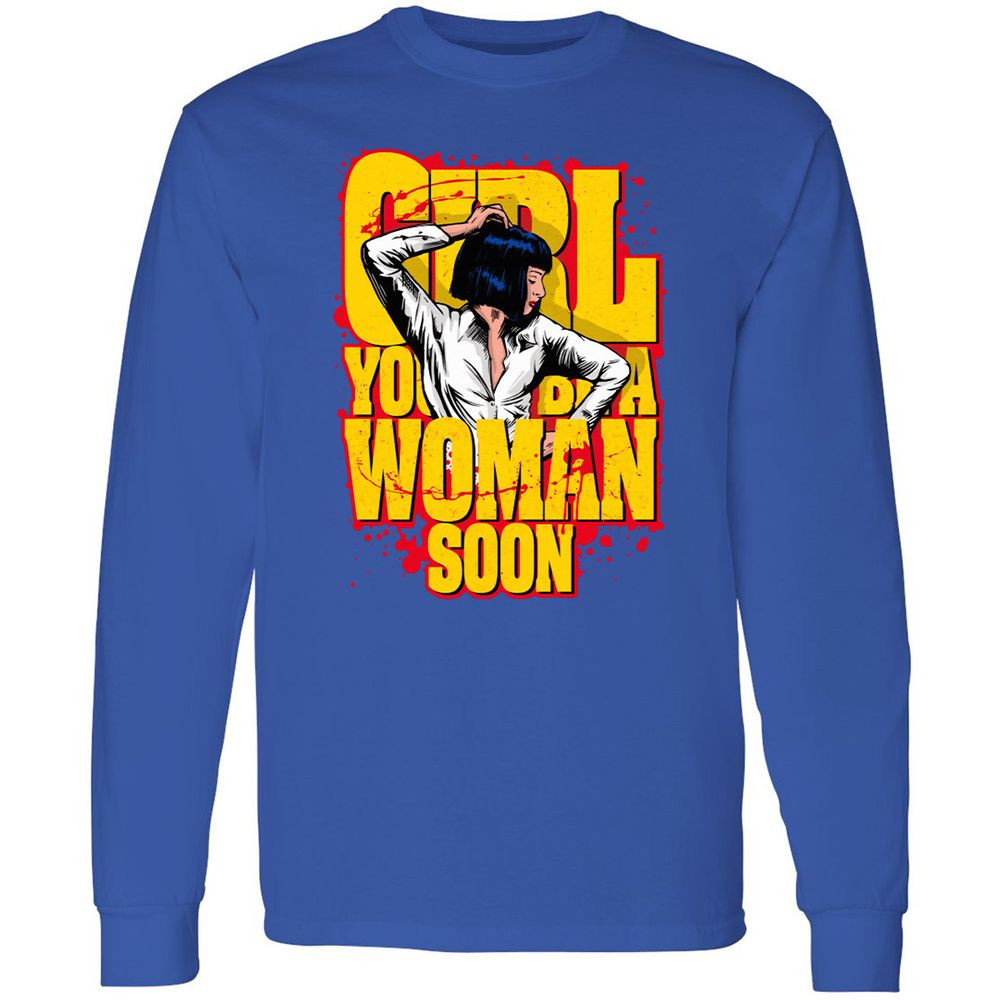 Long Sleeve T-Shirt - W85QLM6E - Royal - 8