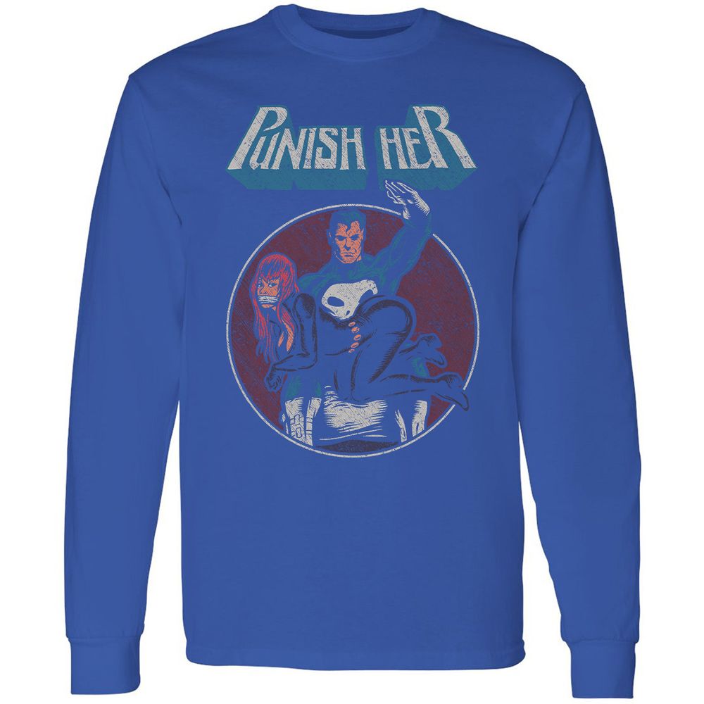 Long Sleeve T-Shirt - D7GXQ684 - Royal - 8