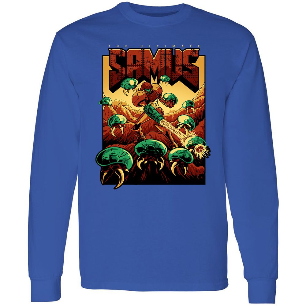 Long Sleeve T-Shirt - 9UVMT8LF - Royal - 8