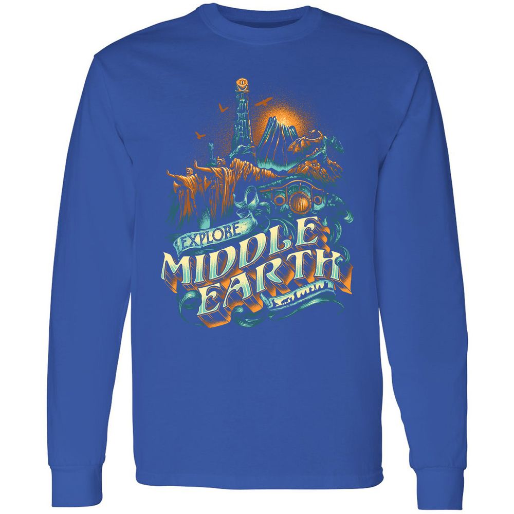 Long Sleeve T-Shirt - ZSKSQHEZ - Royal - 8