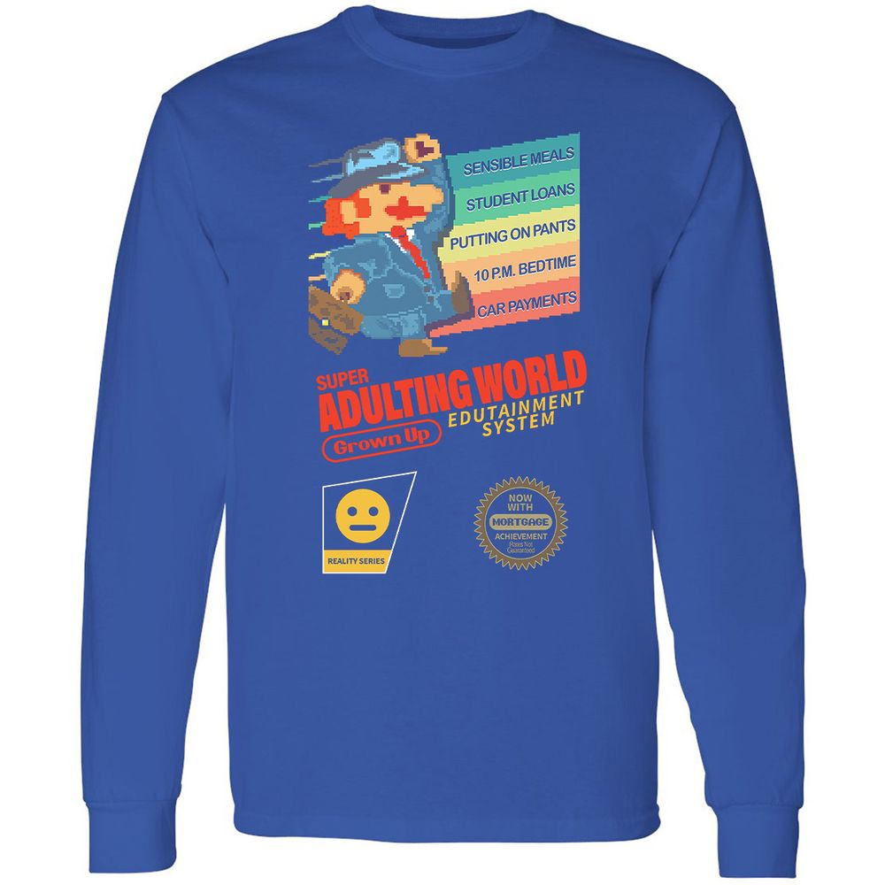Long Sleeve T-Shirt - V1ZEH5SD - Royal - 8