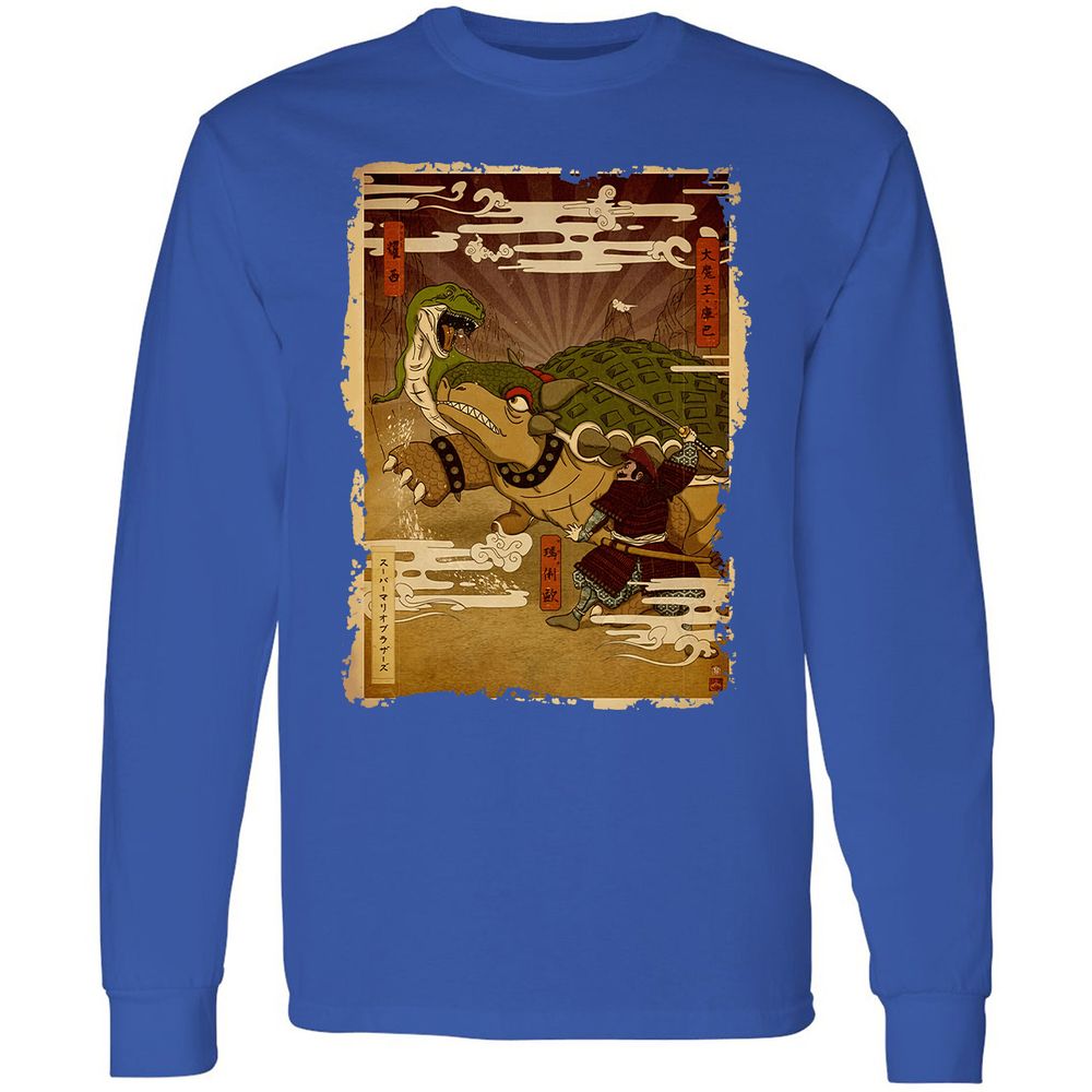 Long Sleeve T-Shirt - YGZP9CC4 - Royal - 8