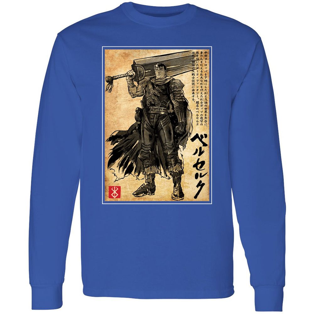 Long Sleeve T-Shirt - P9BHFV65 - Royal - 8