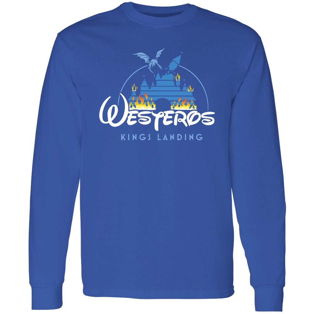 Long Sleeve T-Shirt - L5T4G5PM - Royal - 8