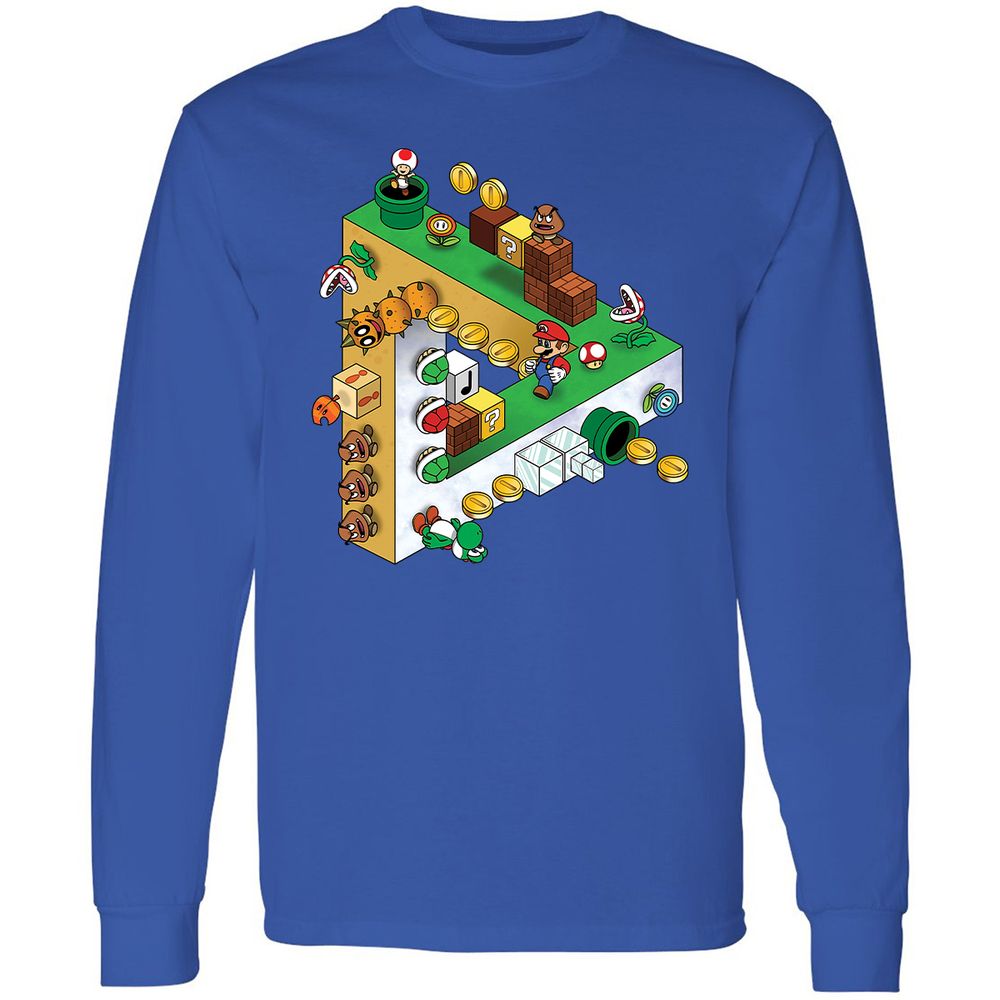 Long Sleeve T-Shirt - 5QC3UQ9H - Royal - 8