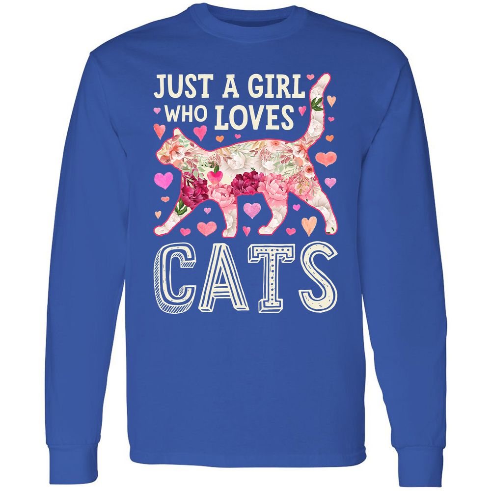 Long Sleeve T-Shirt - Q9VQZEZA - Royal - 8