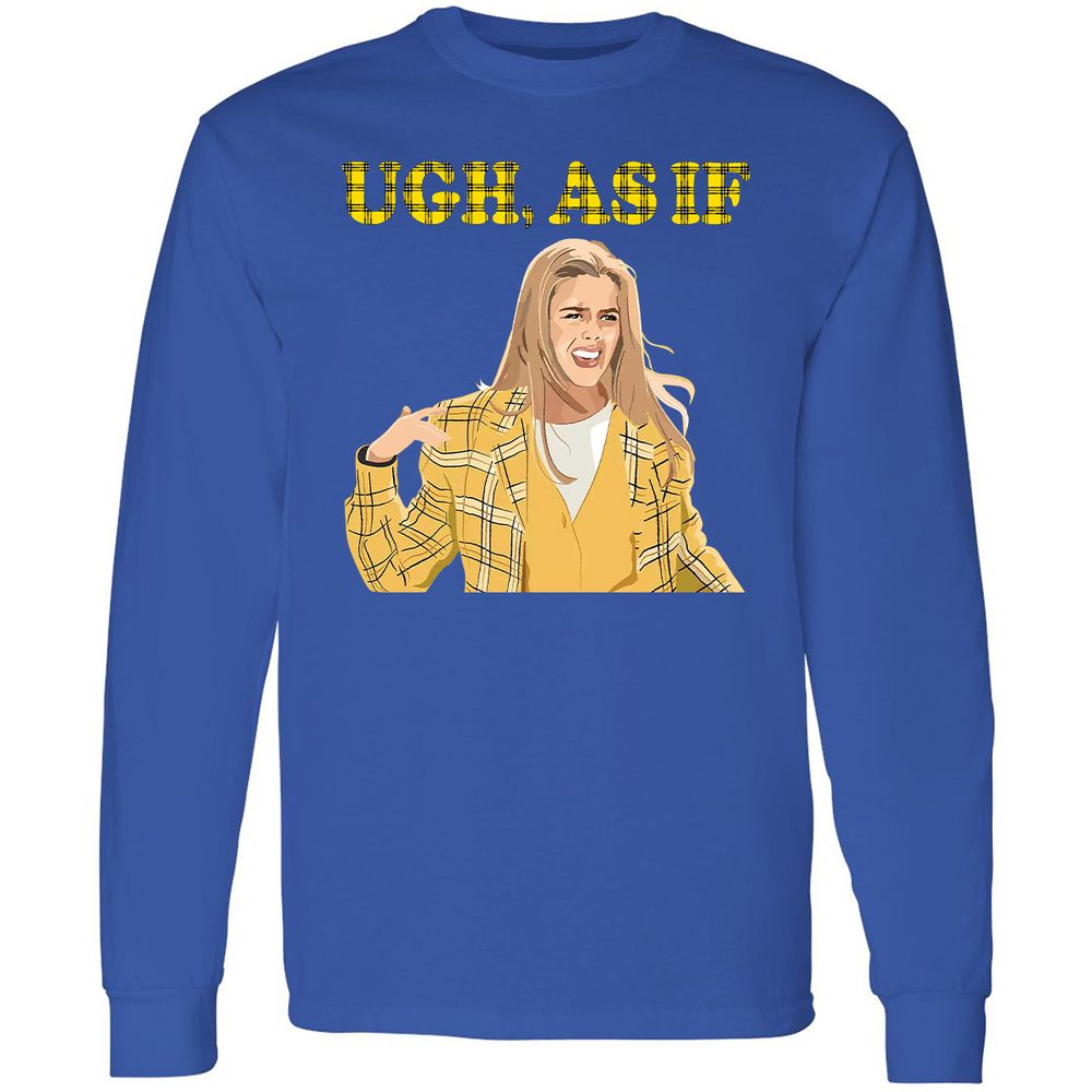 Long Sleeve T-Shirt - WCR9BQQ7 - Royal - 8