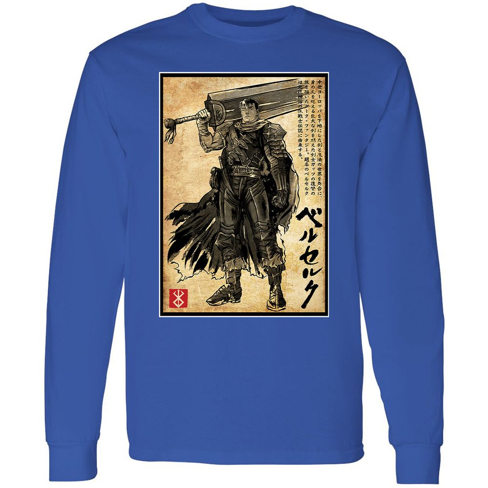 Long Sleeve T-Shirt - QU831KR6 - Royal - 8