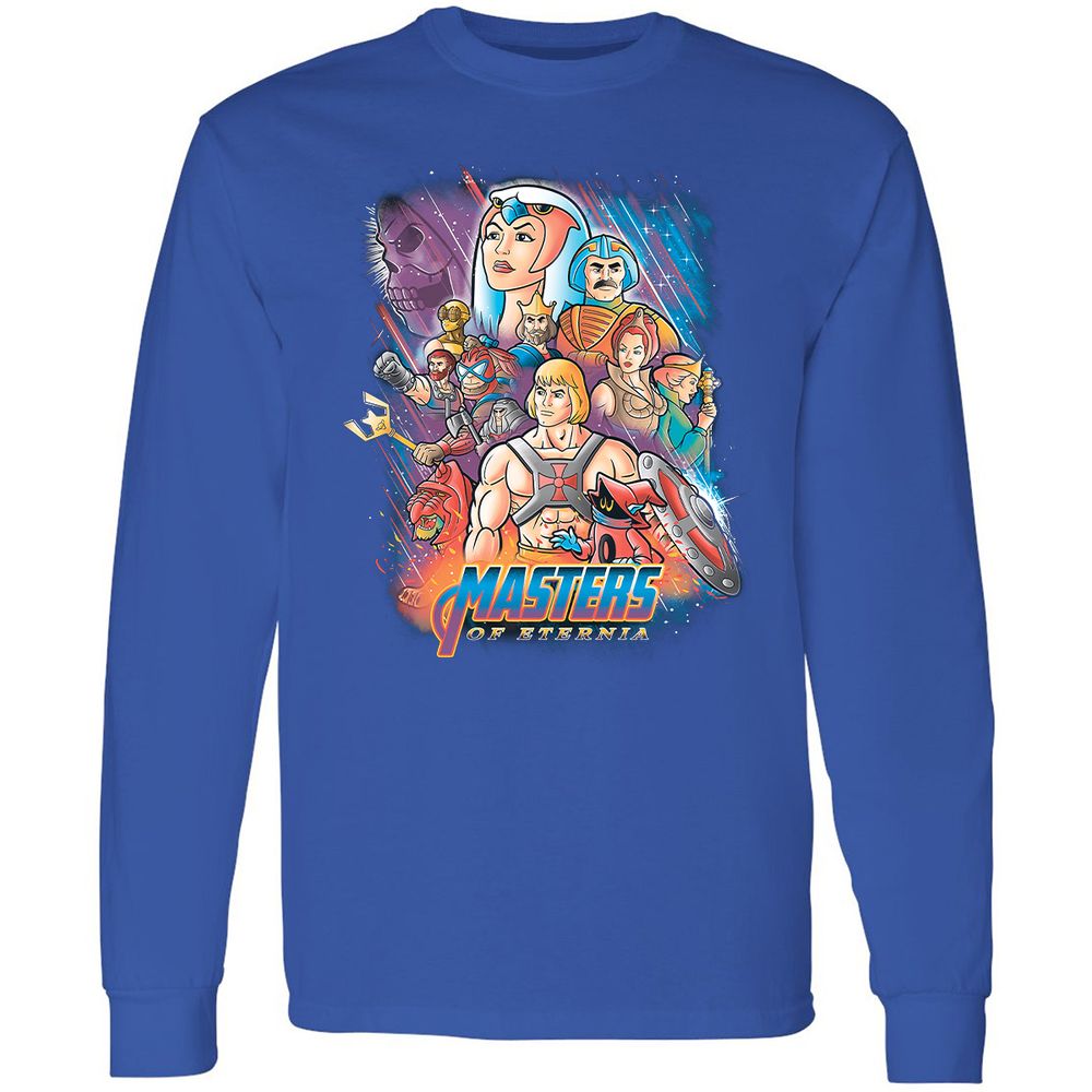 Long Sleeve T-Shirt - 4YBNUX9K - Royal - 8