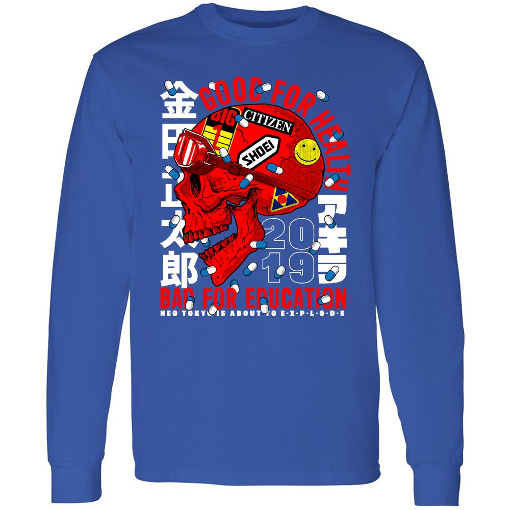 Long Sleeve T-Shirt - UU7JH7G4 - Royal - 8