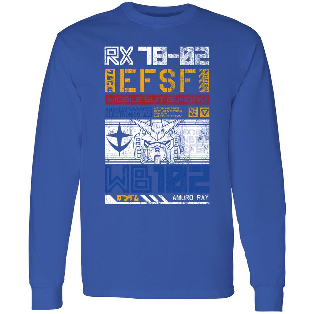 Long Sleeve T-Shirt - LZJW91S4 - Royal - 8