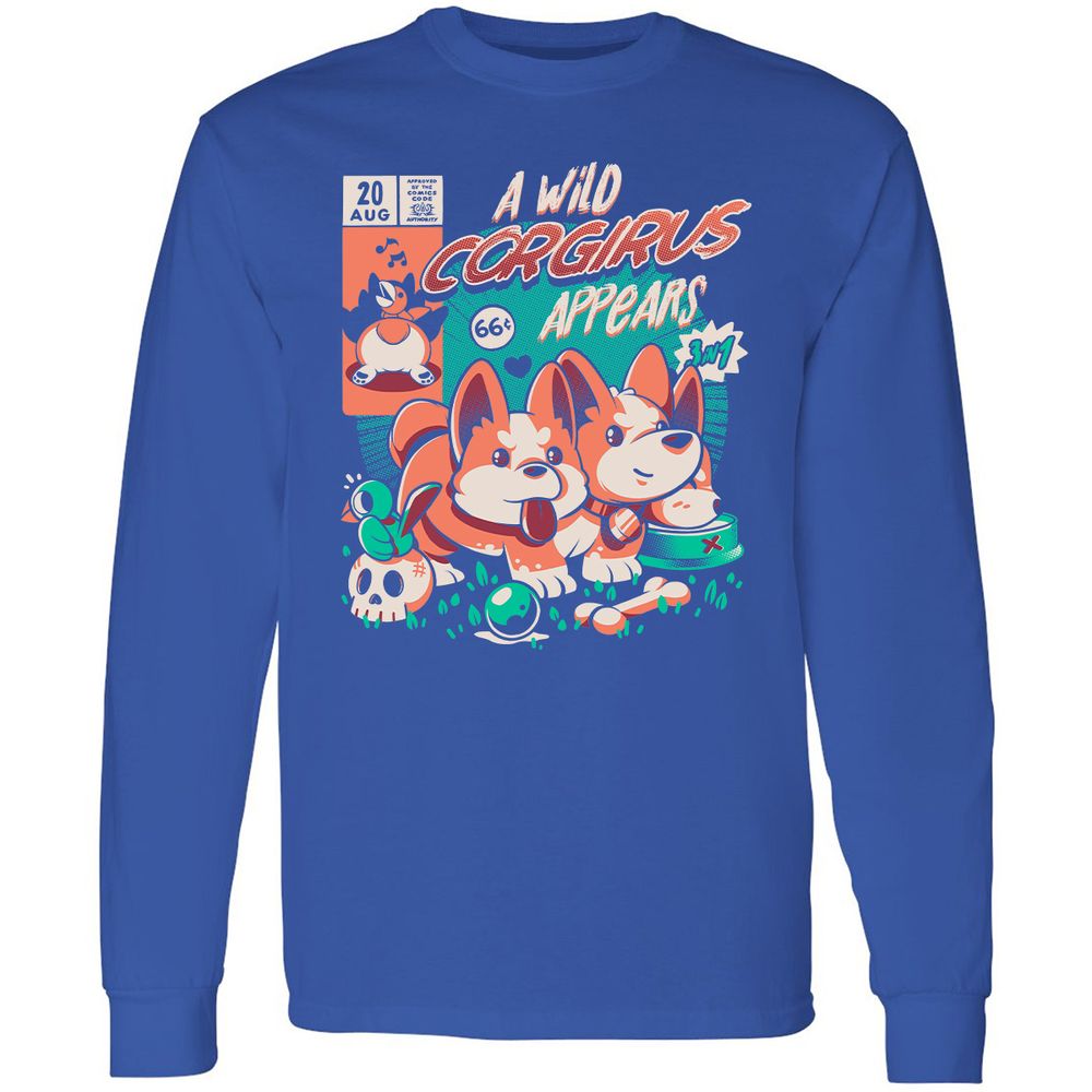 Long Sleeve T-Shirt - K7EAMQN4 - Royal - 8