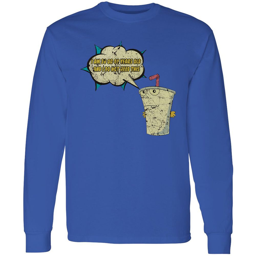 Long Sleeve T-Shirt - 8PQM37F6 - Royal - 8