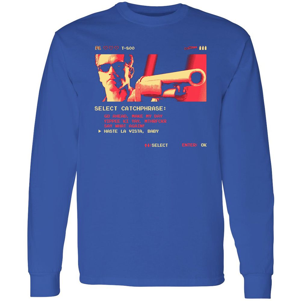 Long Sleeve T-Shirt - US1QCHNA - Royal - 8