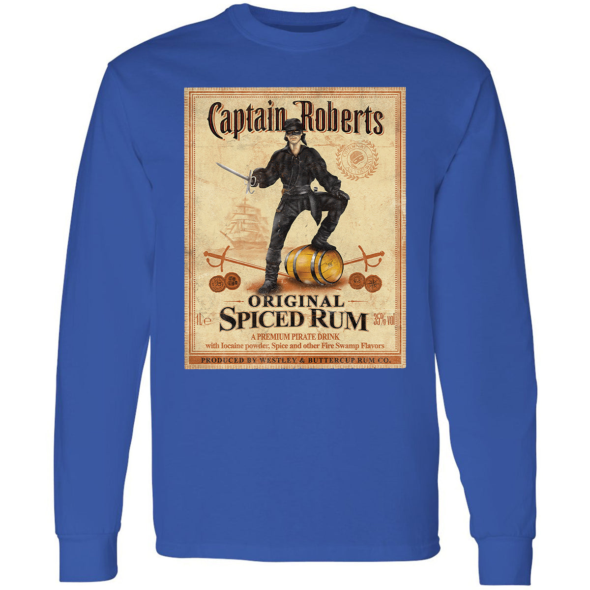 Long Sleeve T-Shirt - QHEVJG1M - Royal - 8