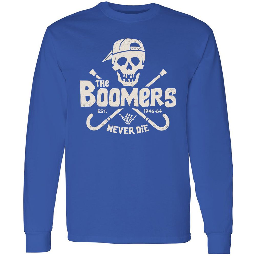 Long Sleeve T-Shirt - ZM41FQC4 - Royal - 8