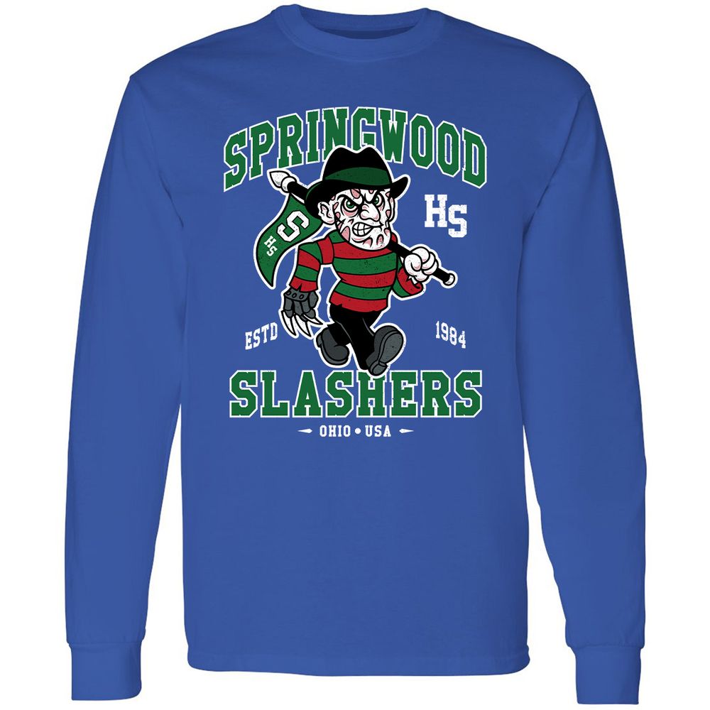 Long Sleeve T-Shirt - NQKVR6YC - Royal - 8