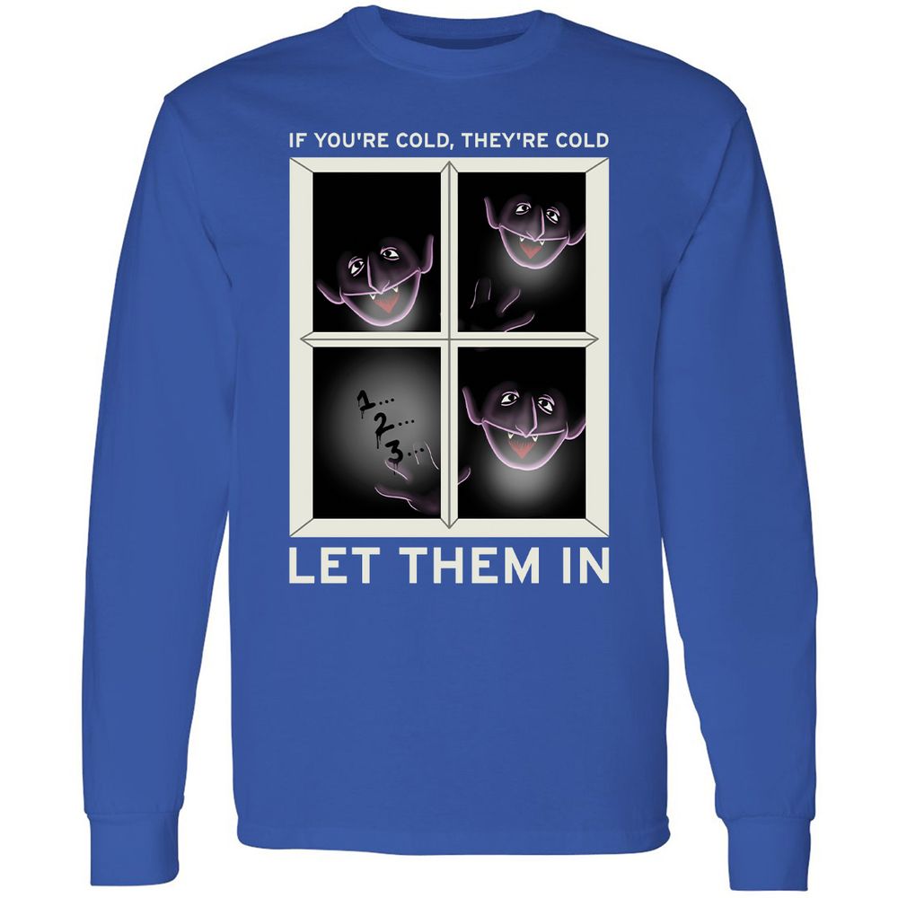 Long Sleeve T-Shirt - PEPQKWZS - Royal - 8