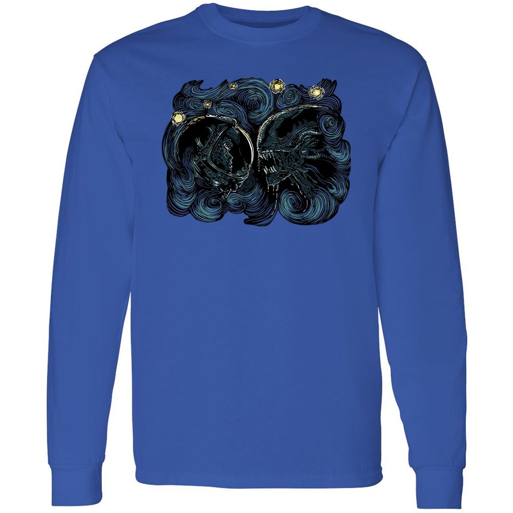 Long Sleeve T-Shirt - 7SWFBD9G - Royal - 8