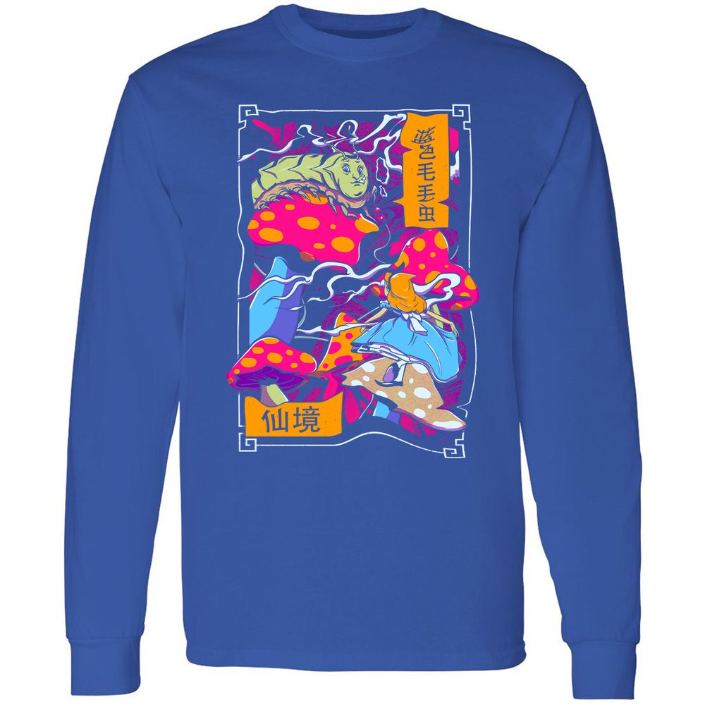 Long Sleeve T-Shirt - 1KL7CRSR - Royal - 8