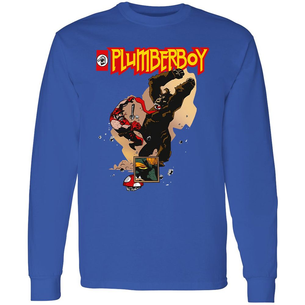 Long Sleeve T-Shirt - N5EYB9Z1 - Royal - 8