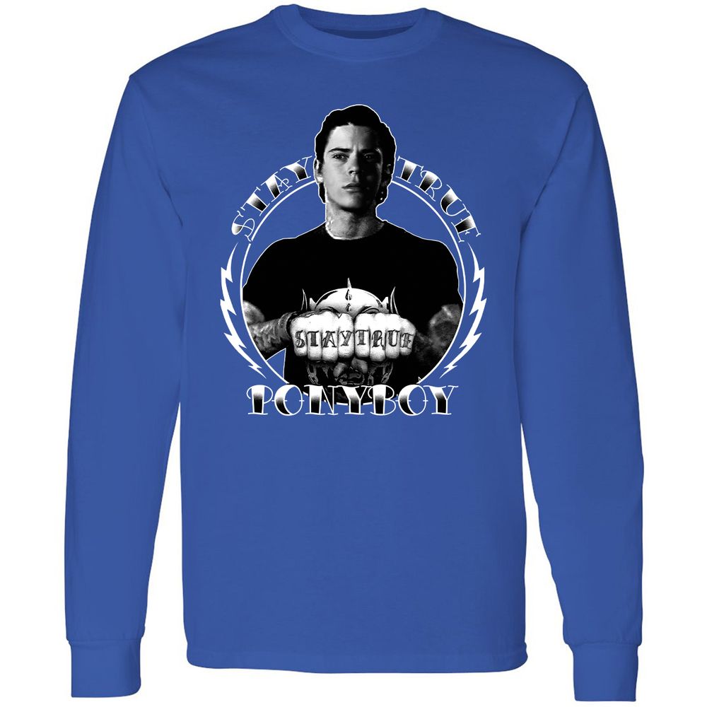 Long Sleeve T-Shirt - 9V922KX6 - Royal - 8