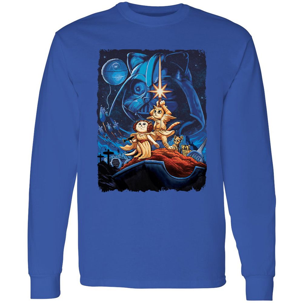 Long Sleeve T-Shirt - BX7Y6H8Y - Royal - 8