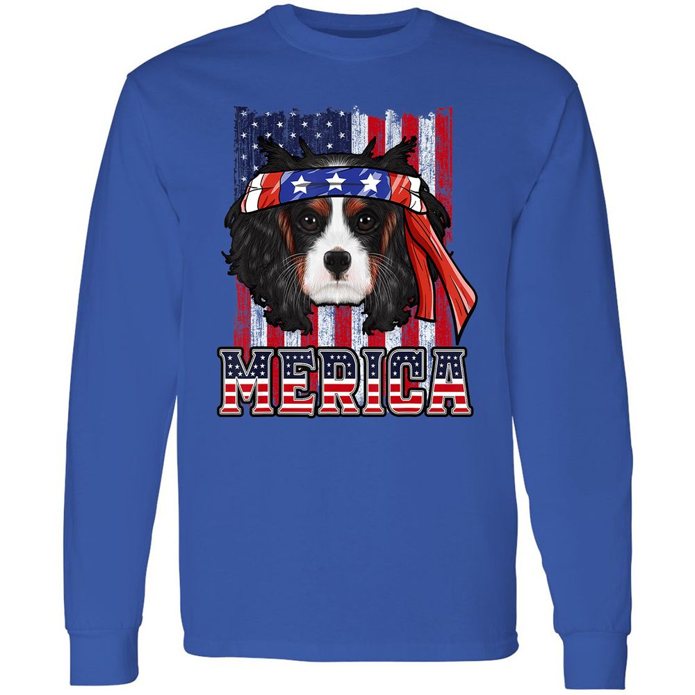 Long Sleeve T-Shirt - D7T1KW8F - Royal - 8