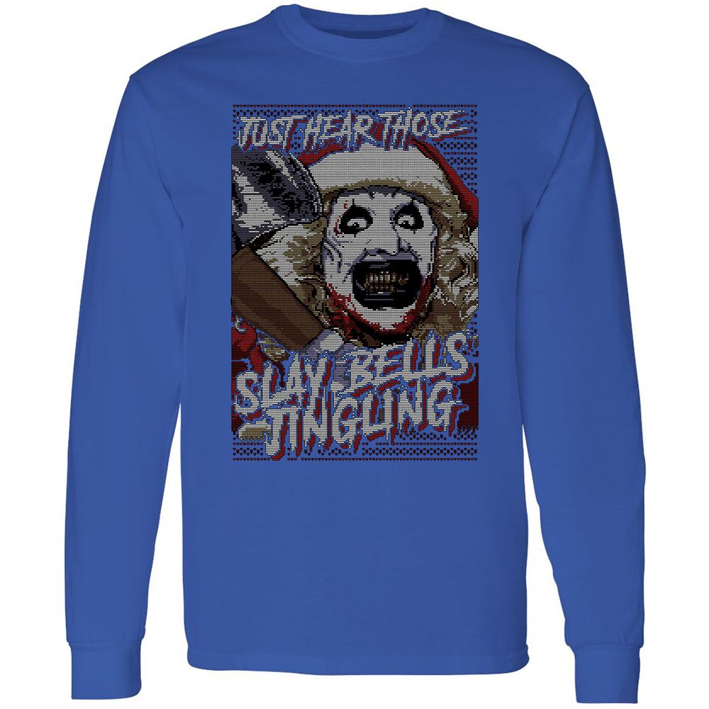 Slay Bells Jingling Long Sleeve T-Shirt - Royal - 8