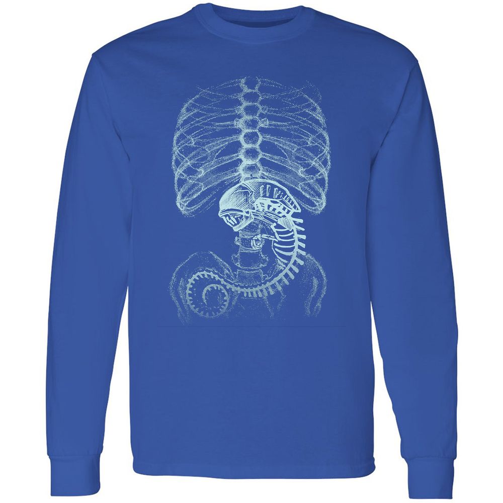 Long Sleeve T-Shirt - M89BJKB4 - Royal - 8